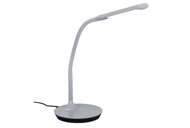 Stolová LED lampa Polo 41 cm, šedá