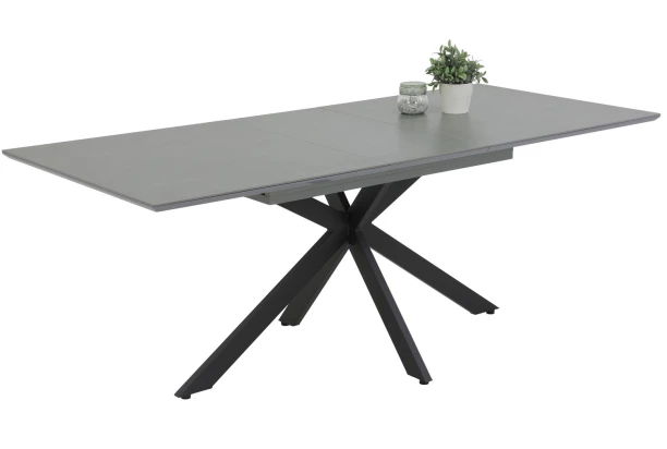 Rozkladací jedálenský stôl Chiara 160x90 cm, šedá imitácia  mramoru