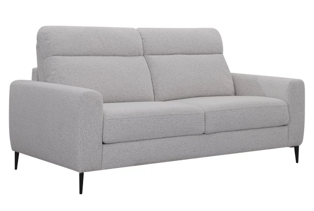 Rozkladacia pohovka na trvalé spanie Georgia, achátovo šedá tkanina