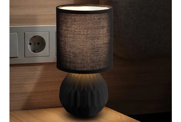 Stolná lampa Sylas, čierna