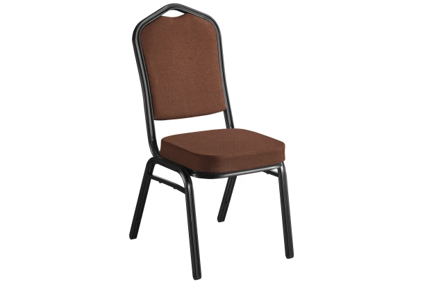 Jedálenská stolička Jazz, hnedá látka