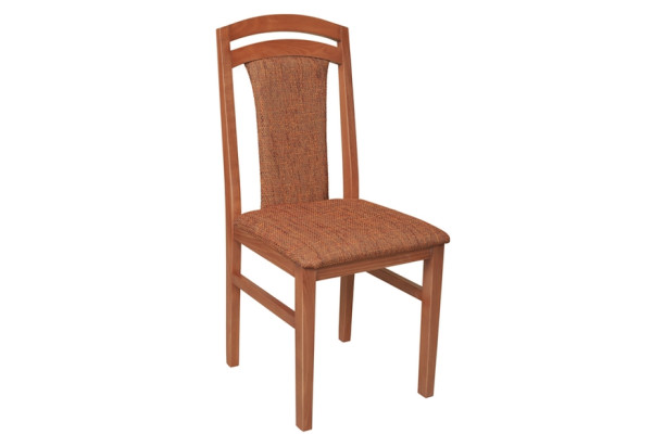 Jedálenská stolička Sylva, calvados/hnedo-oranžová tkanina