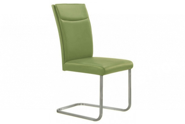 Jedálenská stolička Rudol, zelená koža