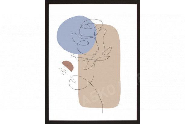 Rámovaný obraz Abstraktný obrazec II, 30x40 cm