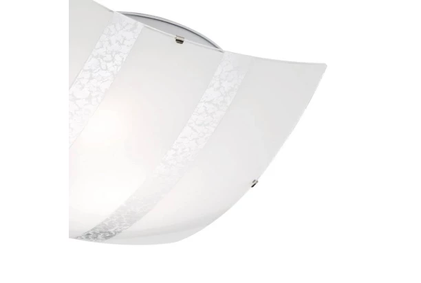 Stropné osvetlenie Nikosia 40 cm, biele/strieborné