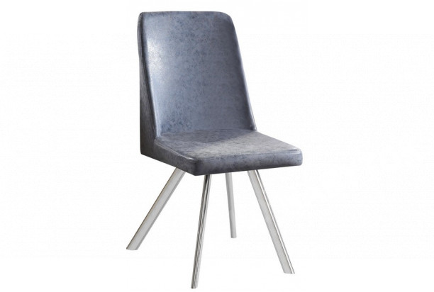 Jedálenská stolička Saphirus, modrá/šedá