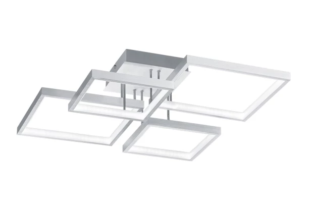Stropné LED osvetlenie Sorrento 52x16 cm, brúsený hliník