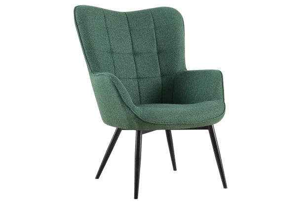 Kreslo Hannah, zelená tkanina