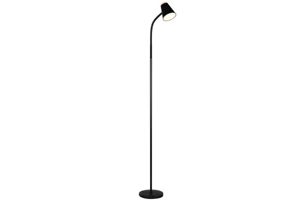 Stojaca LED lampa Pongo, čierna