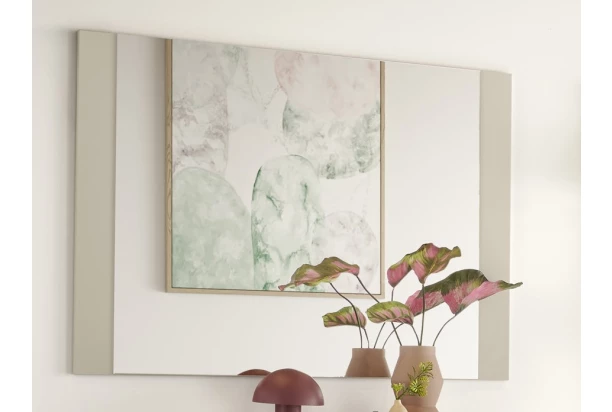 Zrkadlo na stenu Lima 100x70 cm, béžový kašmír