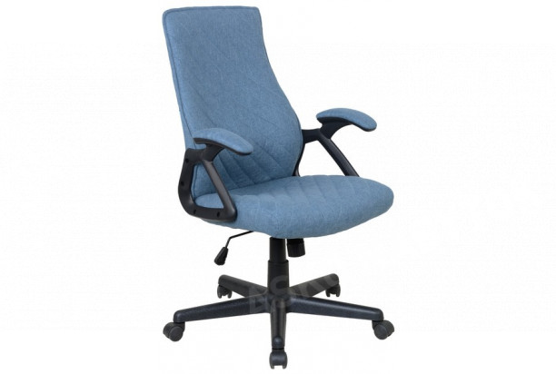 Kancelárska stolička Lineus, modrá tkanina