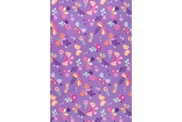 Detský koberec Motýliky 80x120 cm, fialový