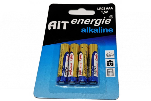 Tužková batéria (4 ks) Alkaline LRO3 AAA