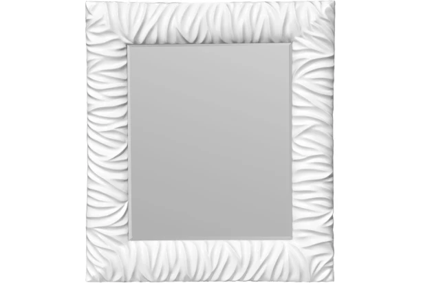 Nástenné zrkadlo Morská pena 50x60 cm, biele