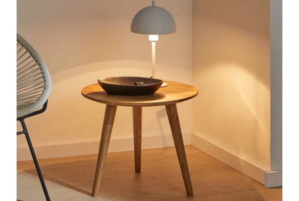 Drevený stolík Oslo, 45 cm, masívny dub
