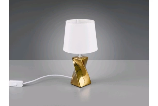 Stolná lampa Abeba, zlatá