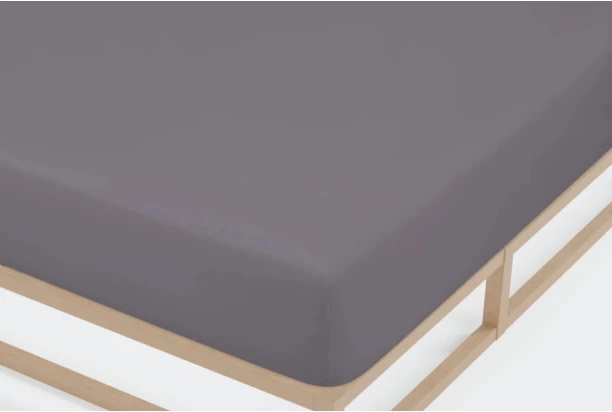 Napínacie prestieradlo Jersey Castell 140x200 cm, strieborné
