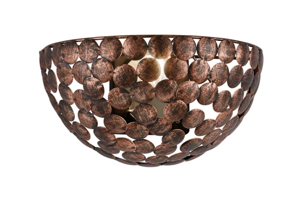 Nástenná lampa Frieda, medená