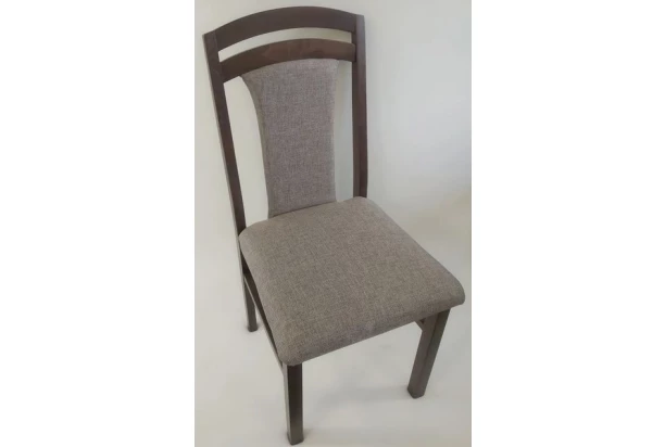 Jedálenská stolička Sylva, palisandr/béžová tkanina