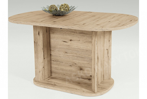 Rozkladací jedálenský stôl Florida 140x90 cm, pieskový dub