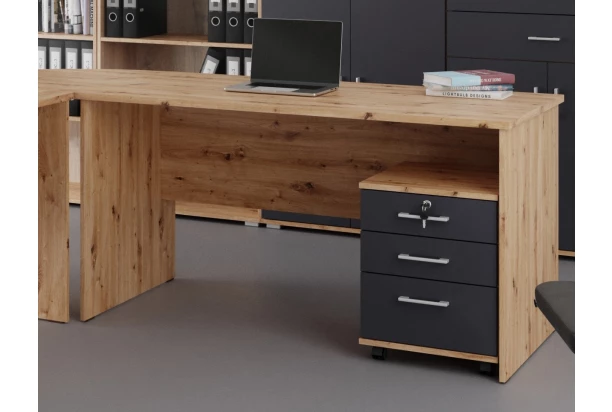 Písací stôl Lift 135 cm, dub artisan