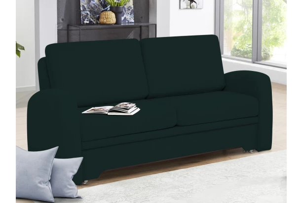 Pohovka s rozkladom Impuls, tmavo modro-zelená látka