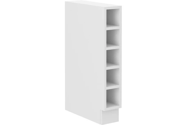 Dolný kuchynský regál Luna, 15 cm, biely