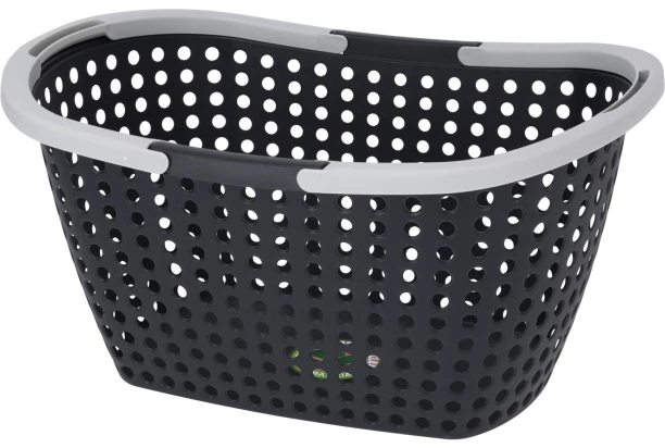 Nákupný košík 15 l, čierny, recyklovaný plast