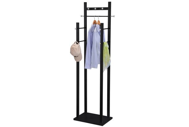 Stojací vešiak na šaty Mistral, čierny