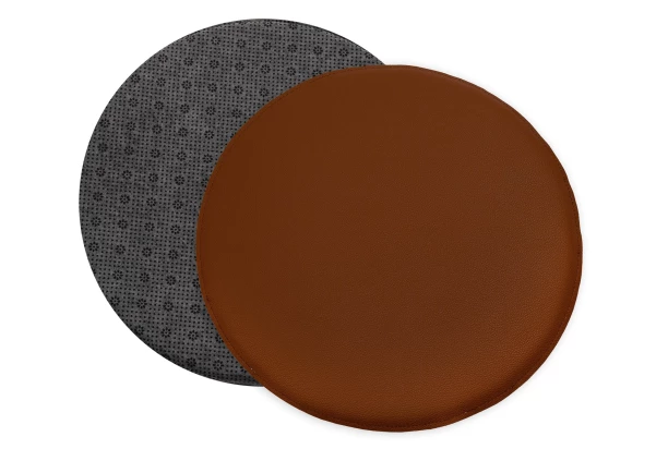 Podsedák na stoličky hnedý 38 cm, imitácia kože