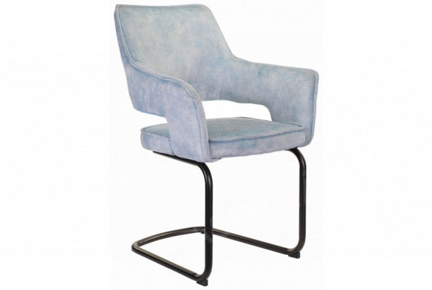 Jedálenská stolička Hudson, svetlo modrá látka