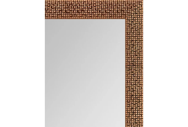 Nástenné zrkadlo Glamour 40x80 cm, medená štruktúra
