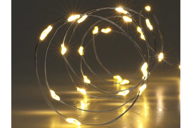 Vianočná reťaz 195 cm, teplá biela