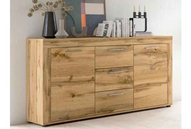 Komoda so zásuvkami Jana, 125 cm, dub wotan