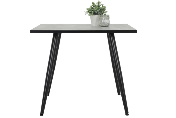 Štvorcový jedálenský stôl Alena 90x90 cm, šedý beton