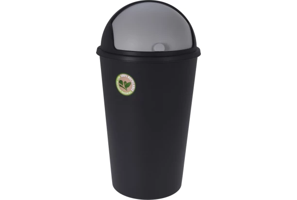 Odpadkový kôš 25 l, čierny, recyklovaný plast