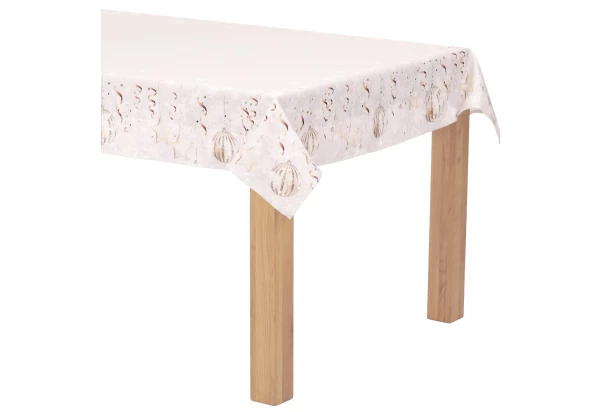 Obrus Vianočné gule 130x220 cm, šedý