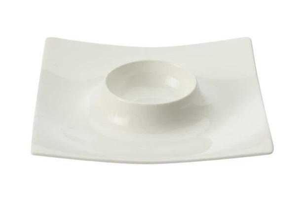 Tanierik na vajcia Motion 11,5 cm, biely