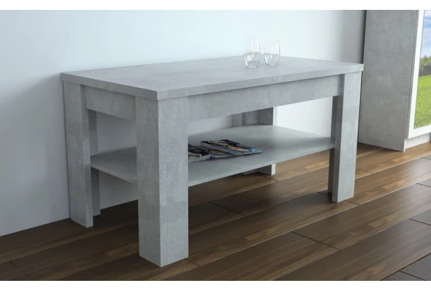 Konferenčný stolík Lucy, šedý beton