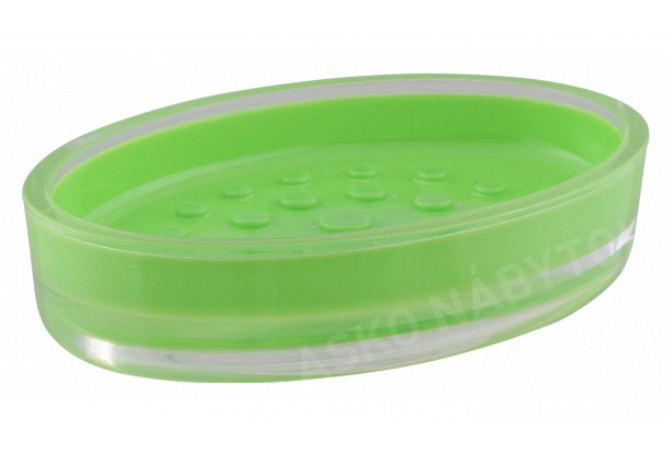 Miska na mydlo Graz, zelený plast