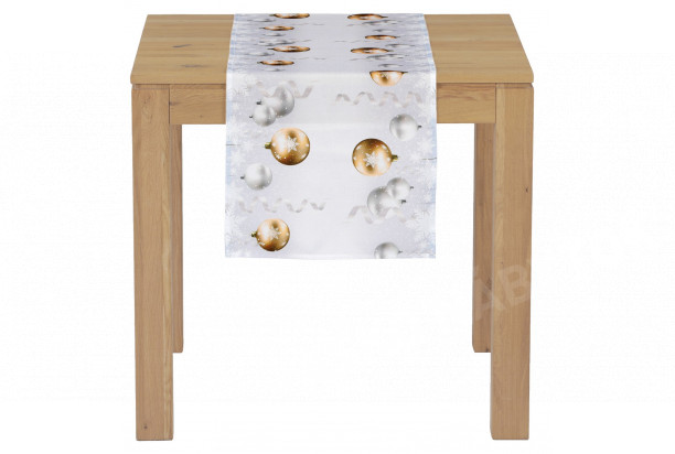 Behúň na stôl 150x40 cm, motív vianočnej ozdoby