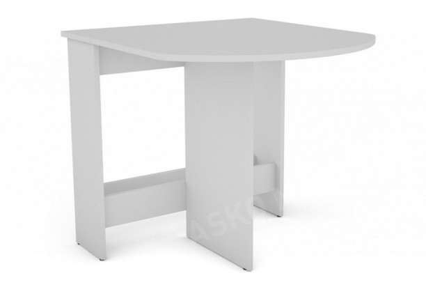 Výklopný jedálenský stôl Samson 80x87,5 cm, biely