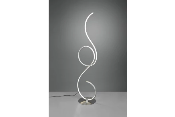 Stojaca LED lampa Jive 118 cm, matný nikel