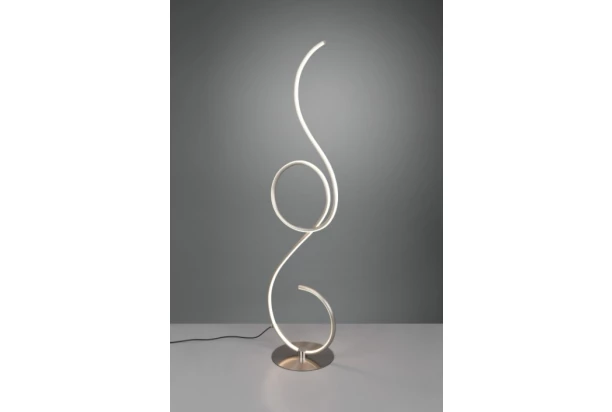 Stojaca LED lampa Jive 118 cm, matný nikel