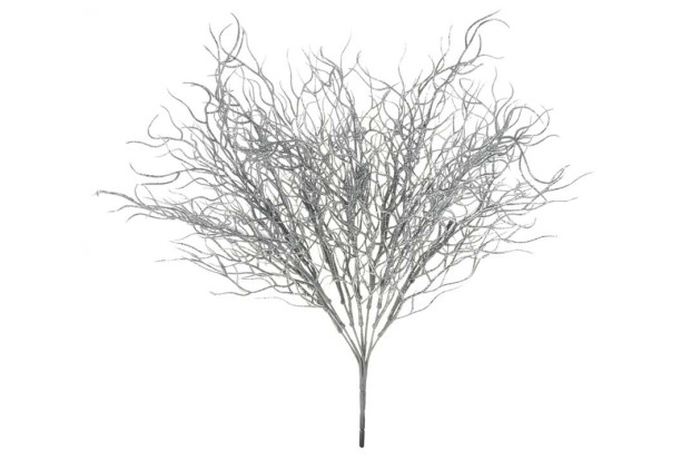 Umelá rastlina Drôtovec 40 cm, strieborná