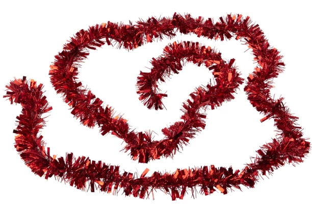 Vianočná reťaz 3 m, červená