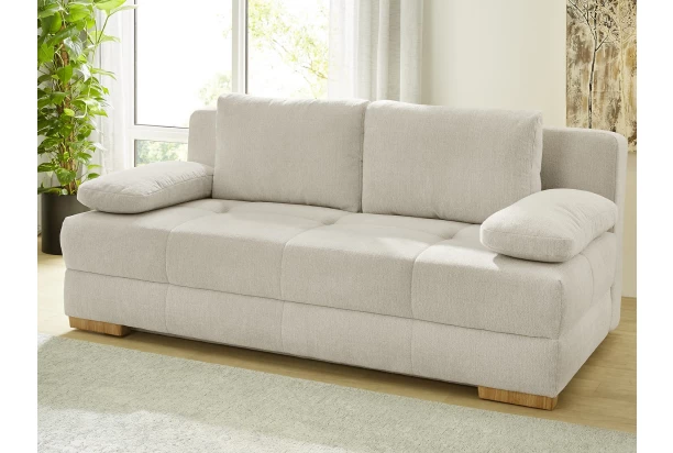 Rozkladacia pohovka na spanie Calli, béžová látka