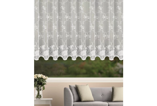 Záclona Adele 300x145 cm, vzor kvety