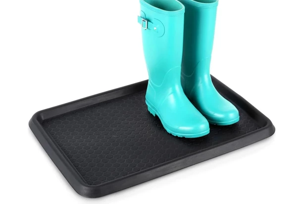 Odkvapkávač na topánky 60x40 cm, čierny