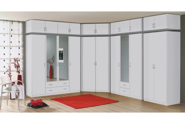 Skriňový nadstavec Case, 136 cm, biely